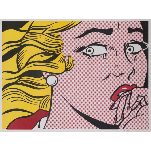 Roy Lichtenstein, ‘Crying girl’, 1963, Print, Lithographie offset en couleurs sur papier vélin, signée, PIASA
