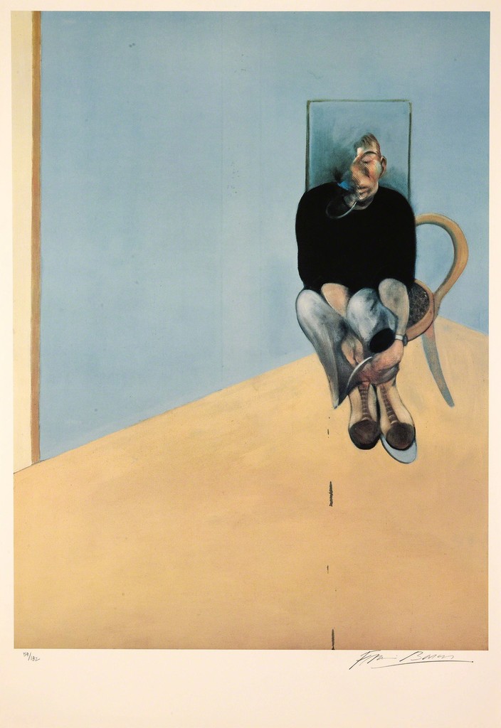 Francis Bacon, Study for Self Portrait 1982 - Offset lithograph 1984, ed. 28 of 182 81.3 × 61 cm Francis Bacon, Study for Self Portrait 1982 - Offset lithograph 1984, ed. 28 of 182 81.3 × 61 cm