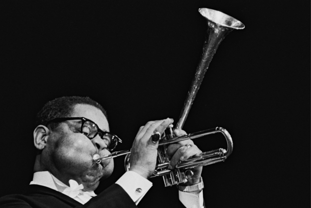 Hervé GLOAGUEN, ‘Dizzy Gillespie, Olympia, 1965’, 1965, Photography, Silver gelatin print, Galerie Arcturus