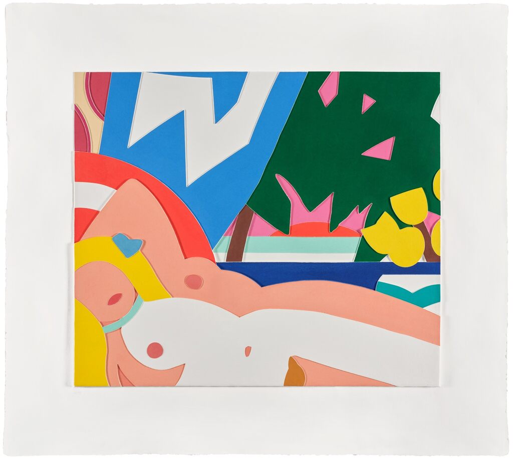 Tom Wesselman - Sunset Nude with Tulips (W.P.I. P041)