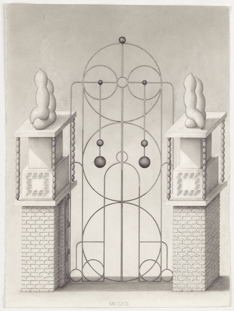 Paul Noble, ‘Mr Gate’, 2008-2011, Drawing, Collage or other Work on Paper, Pencil on paper, Gagosian