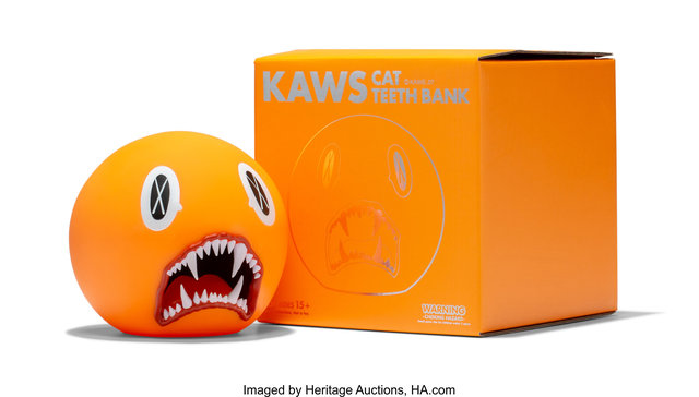 KAWS, ‘Cat Teeth Bank (Orange)’, 2007, Heritage Auctions