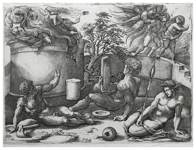 Amico Aspertini, ‘EXPULSION OF ADAM AND EVE FROM PARADISE’, ca. 1545, Stanza Del Borgo