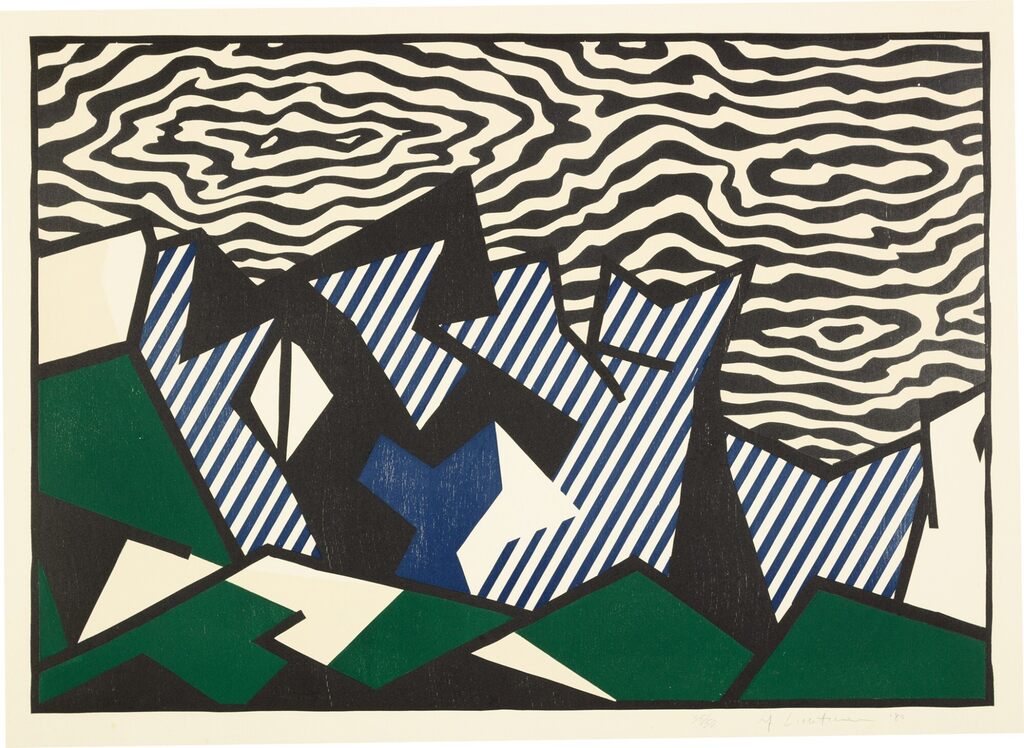Roy Lichtenstein - Morton A. Mort, from Expressionist Woodcut Series (G. 886, C. 178)