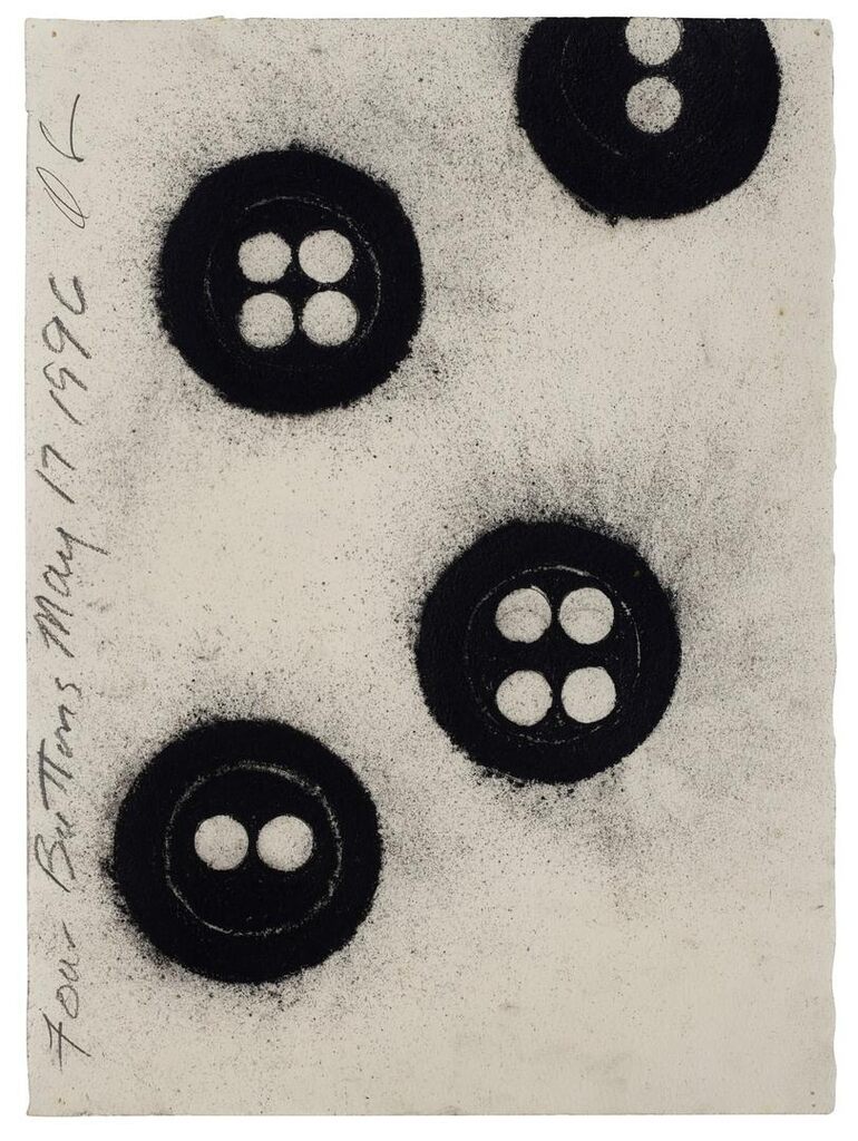 Donald Sultan - Four Buttons May 17 1996