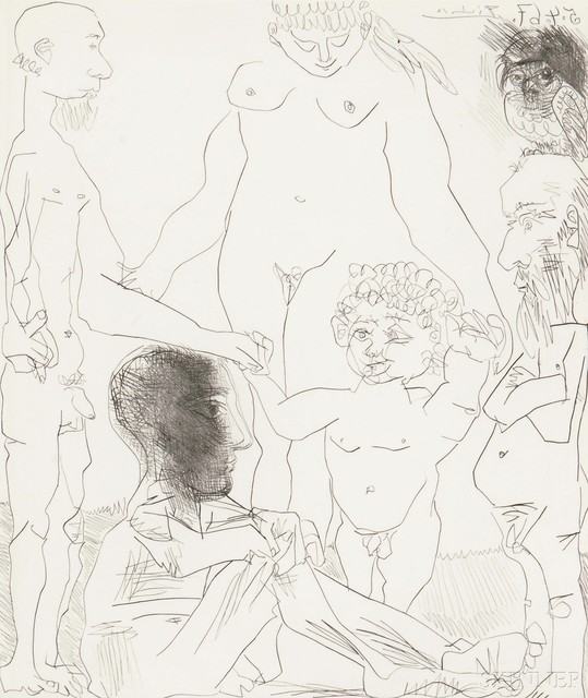 Pablo Picasso, ‘Reflexion du peintre sur la vie’, 1967, Skinner