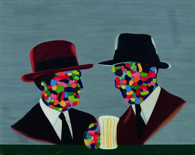 Eduardo Arroyo, ‘Parmis les peintres’, 1969, Painting, MARCEL STROUK Galerie Rive Gauche
