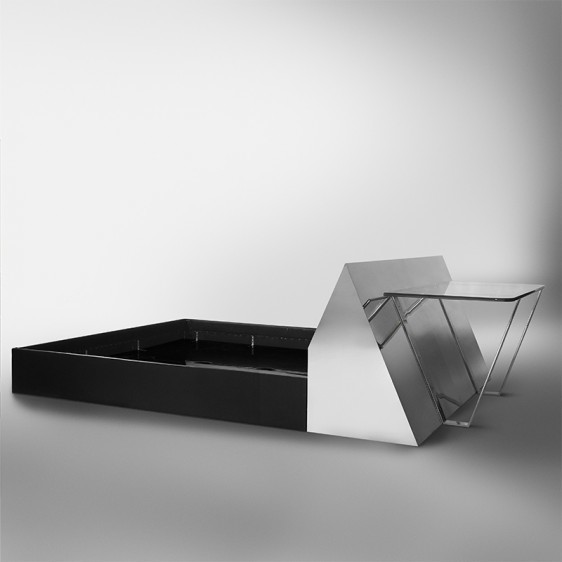 Paul Evans (1931-1987), ‘ Chrome-Mirrored Bed and Desk, USA’, Design/Decorative Art, Todd Merrill Studio