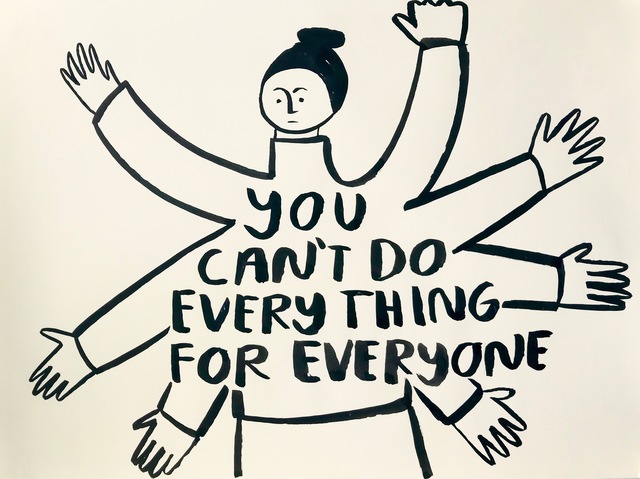 Carissa Potter, ‘You can't do everything’, 2019, Drawing, Collage or other Work on Paper, Sumi Ink on Paper, Eleanor Harwood Gallery
