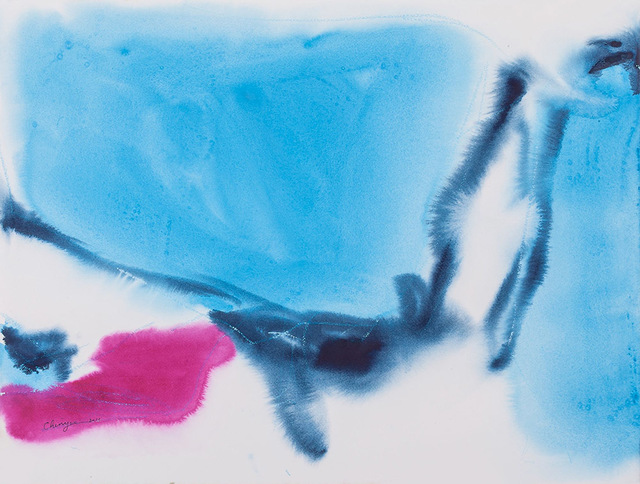 Chinyee 青意, ‘Floating Blue A’, 2011, Drawing, Collage or other Work on Paper, Watercolour on paper, Alisan Fine Arts