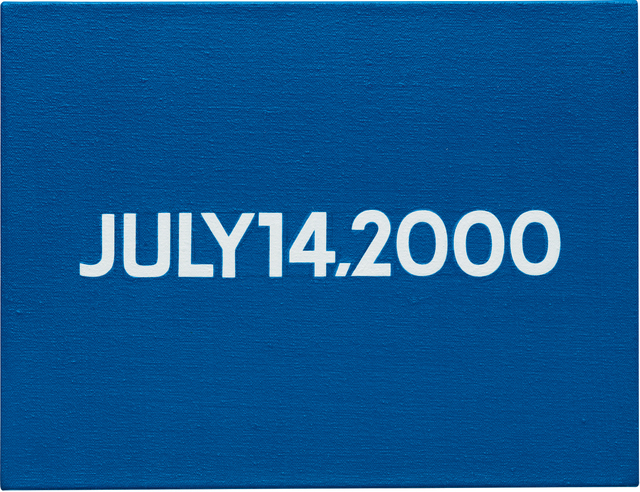 On Kawara, ‘Friday July 14, 2000 (Today series no. 26)’, 2000, Phillips
