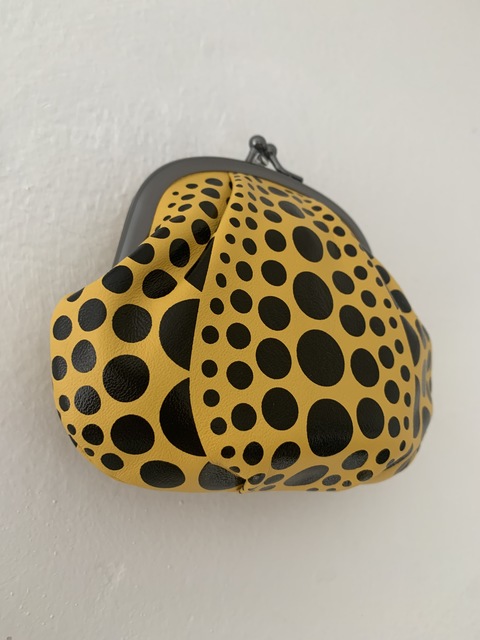Yayoi Kusama, ‘KUSAMA PUMPKIN POLKA DOT LEATHER PURSE ’, ca. 2018, Fashion Design and Wearable Art, Yoyoi Kusama leather purse, Arts Limited