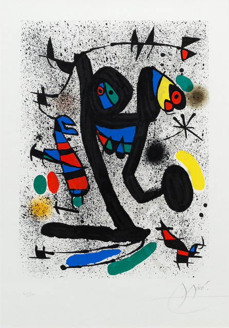 Joan Miró, ‘Butterfly Girl, La Demoiselle aux Papillons for Derrière le Miroir’, 1971, Hindman