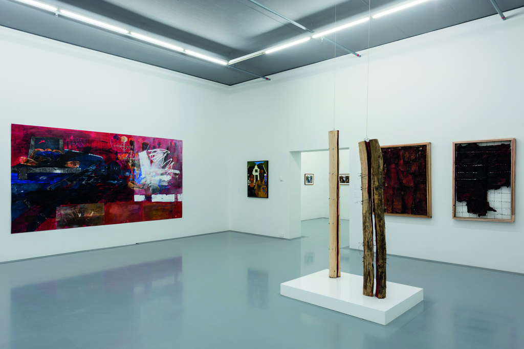 Five Bhobh: Painting at the End of an Era. Land theme. Installation view. ©Zeitz MOCAA. Five Bhobh: Painting at the End of an Era. Land theme. Installation view. ©Zeitz MOCAA.