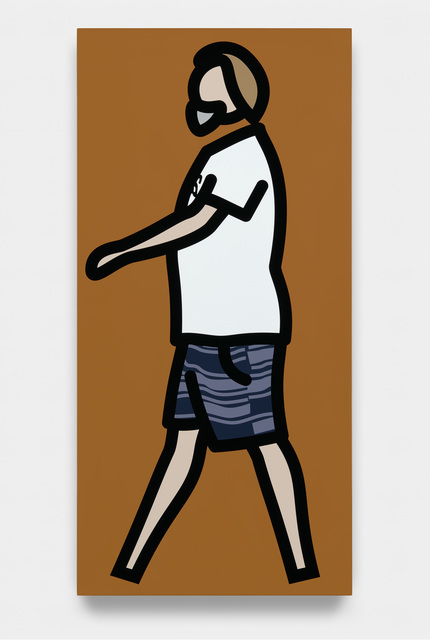 Julian Opie, ‘Striped shorts.’, 2018, Painting, Silkscreen on painted wooden board, Kukje Gallery