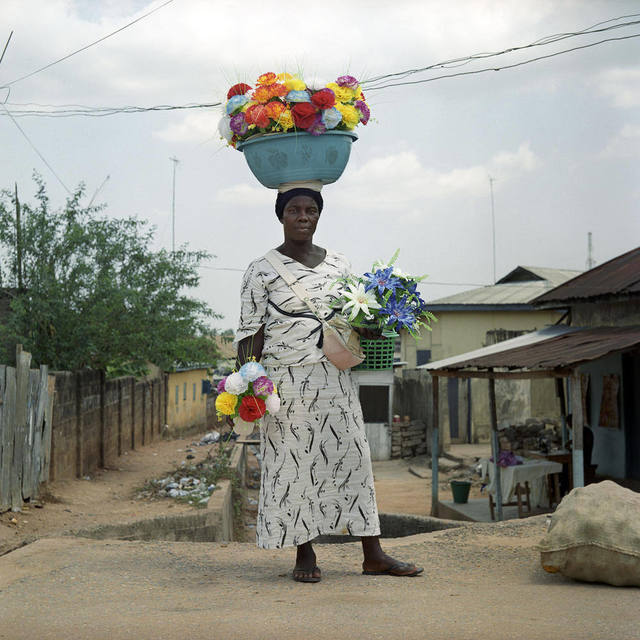 Denis Dailleux, ‘La dame aux fleurs’, 2012, Photography, C-Print, Galerie Peter Sillem