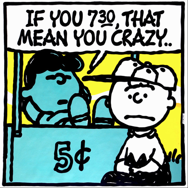 Mark Drew, ‘If you 730, that mean you crazy (Big-L)’, 2019, Painting, Acrylic on Canvas, End to End Gallery