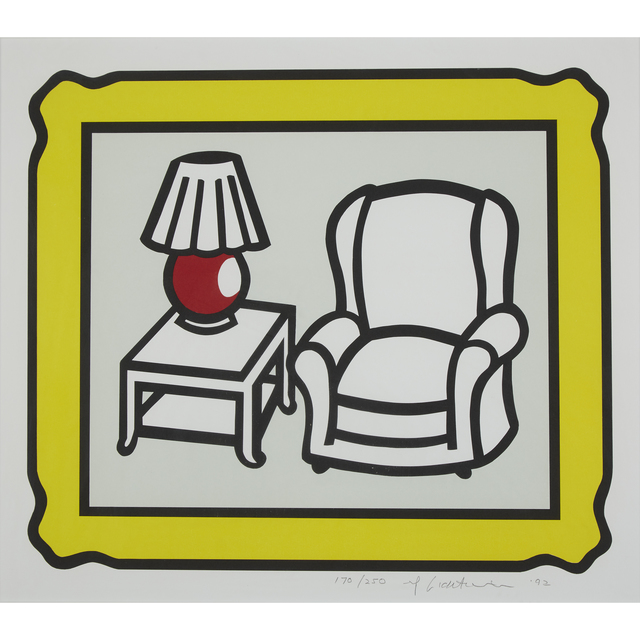 Roy Lichtenstein, ‘Red Lamp’, 1992, Print, Color lithograph on wove paper, Freeman's