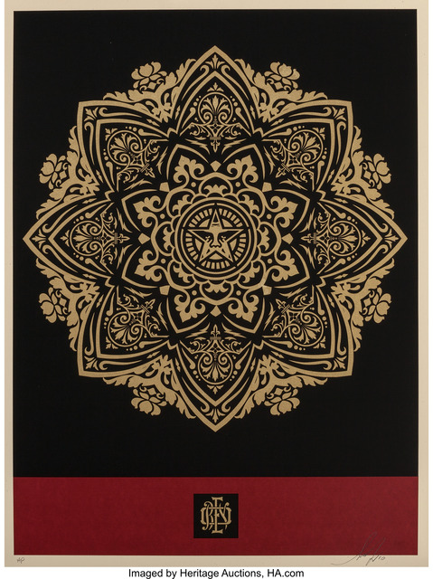 Shepard Fairey (OBEY), ‘Mandala Ornament (Red/Gold)’, 2010, Heritage Auctions