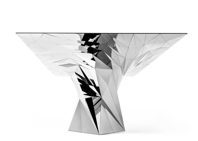 Zhoujie Zhang, ‘Tornado (SQN7-T) Stainless Steel Table’, 2011, Gallery ALL