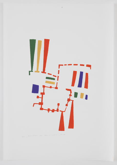 Mildred Thompson, ‘Untitled (No #VII)’, 1973, Drawing, Collage or other Work on Paper, Silkscreen print on paper, Galerie Lelong & Co.