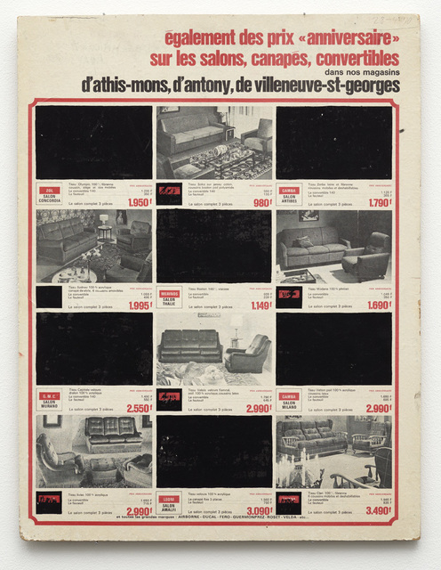 Albert Mertz, ‘Untitled’, 1970, Drawing, Collage or other Work on Paper, Acrylic on newspaper mounted on clipboard, Andersen's