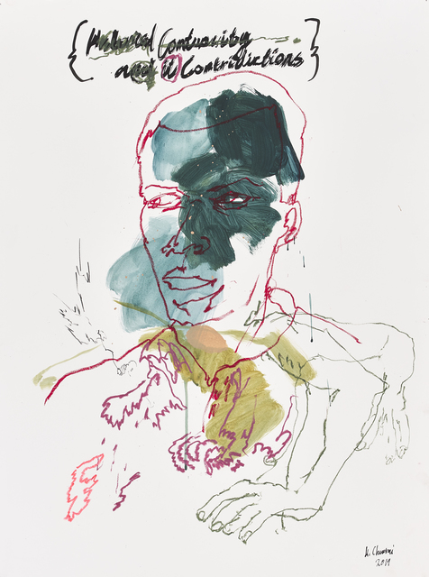 Kudzanai Chiurai, ‘Untitled X (Contradictions)’, 2019, Drawing, Collage or other Work on Paper, Mixed media on Saunders archival cotton rag paper, Goodman Gallery