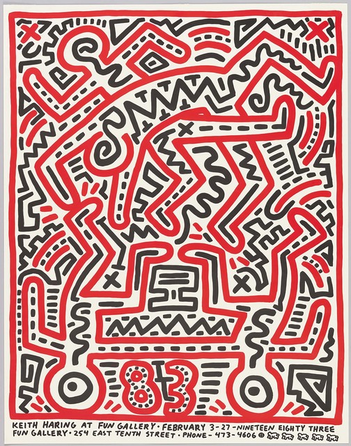 Keith Haring, ‘Fun Gallery poster’, 1983, Gallery 52