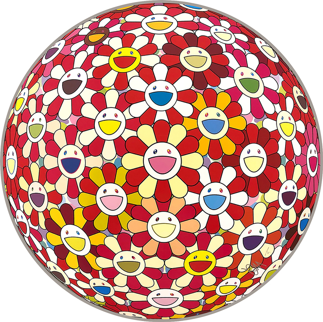 Takashi Murakami, ‘Flowerball: Koi/Red-crowned Crane Vermilion’, 2017, Dope! Gallery