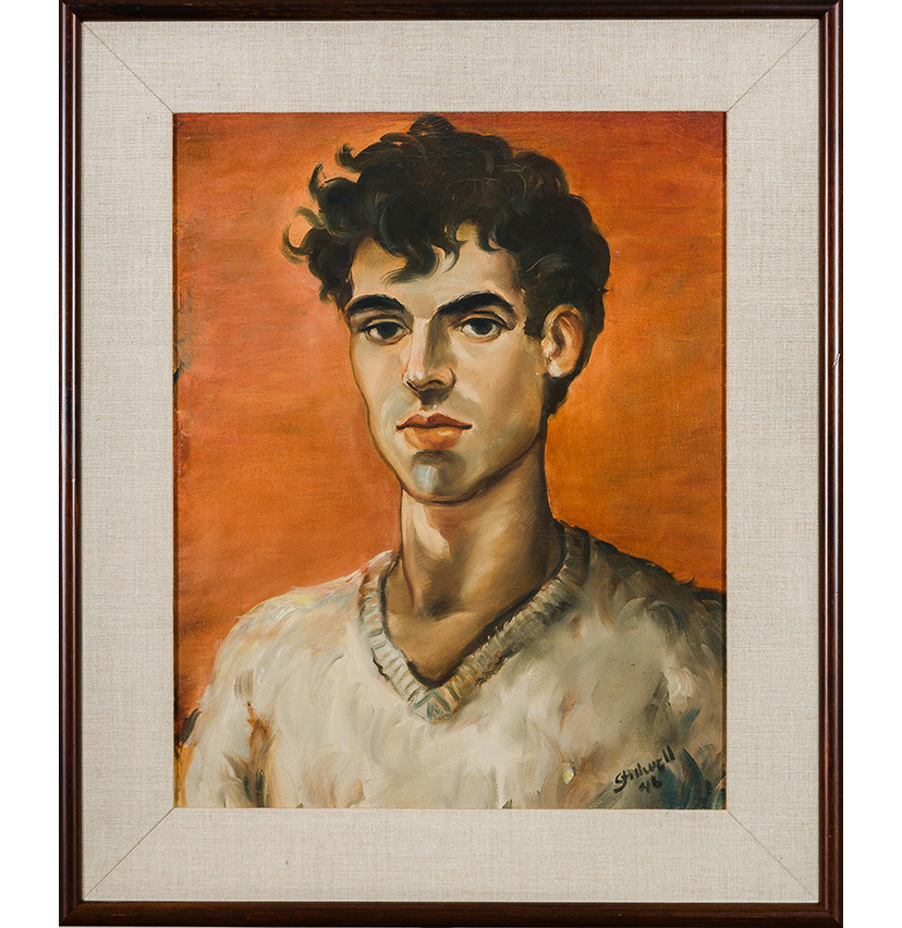Leo Stillwell / Self portrait / 1946 Leo Stillwell / Self portrait / 1946