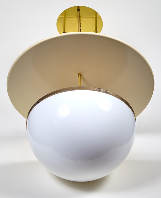 ‘Hans Agne Jakobsson Brass and Glass Hanging Light’, 1960s, Design/Decorative Art, Doyle