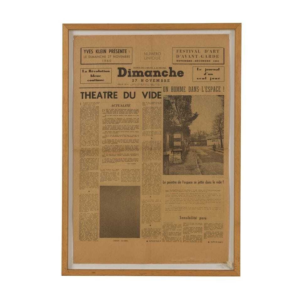 Yves Klein - Dimanche : Le Journal d'un Seul Jour
