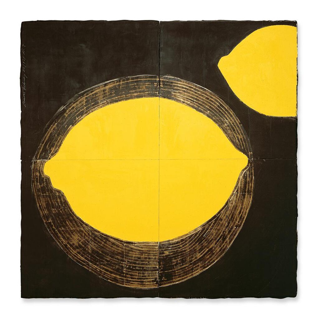 Donald Sultan - Two Lemons, February 28, 1984