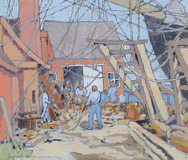 Eleanor Parke Custis, ‘At the Dry Dock, Gloucester MA’, 1924, Caldwell Gallery Hudson
