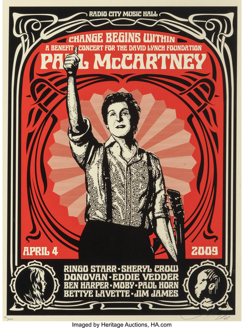 Shepard Fairey (OBEY), ‘Change Begins Within’, 2009, Heritage Auctions