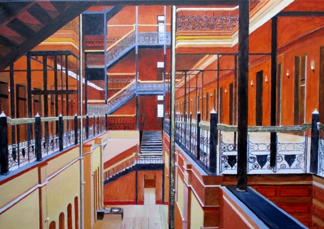 Bert Hermans, ‘Bradbury building’, 2019, Painting, Oil on Canvas, the gallery STEINER