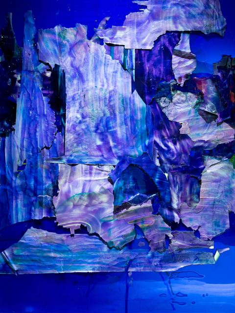 Dale Frank, ‘Grasshoppers as a term of affection’, 2016, Painting, Varnish pieces in liquid glass on Perspex, Pearl Lam Galleries