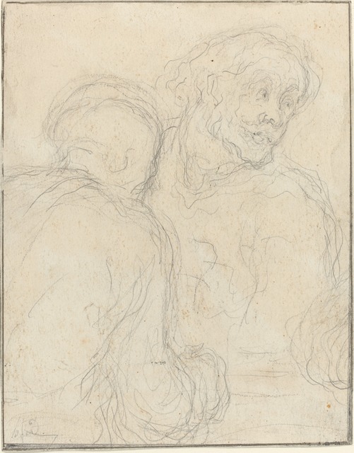 Honoré Daumier, ‘Two Men’, National Gallery of Art, Washington, D.C.