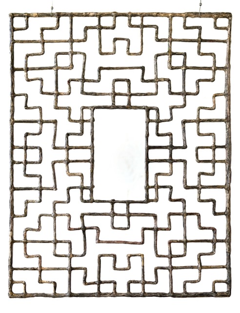 Gordon Cheung, ‘Window 82.5 x 75 cm’, 2018, Sculpture, Financial Times newspaper, bamboo, Galerie Huit