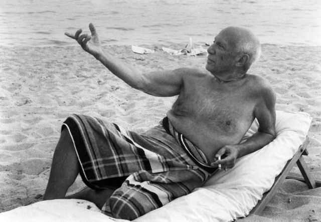 Lucien Clergue, ‘Picasso En La playa’, 1965, Kunzt Gallery