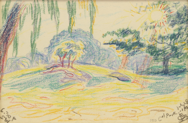 Oscar Bluemner, ‘Park Scene’, 1910, Addison Rowe Gallery