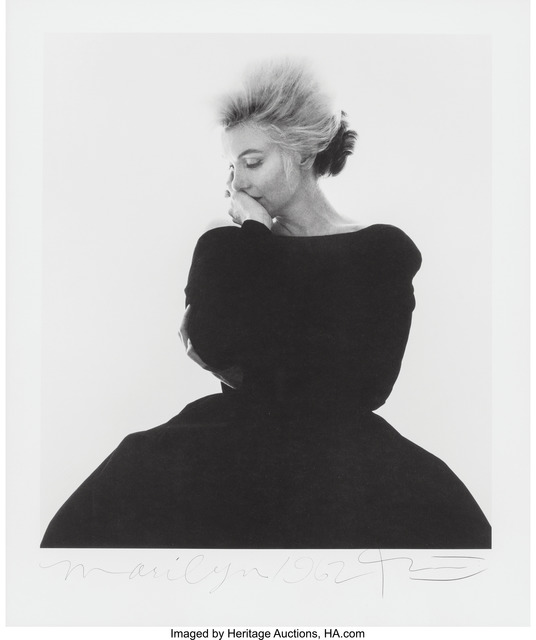 Bert Stern Marilyn Monroe In Black Dior Dress From The Last Sitting Vogue 1962 Artsy 3175