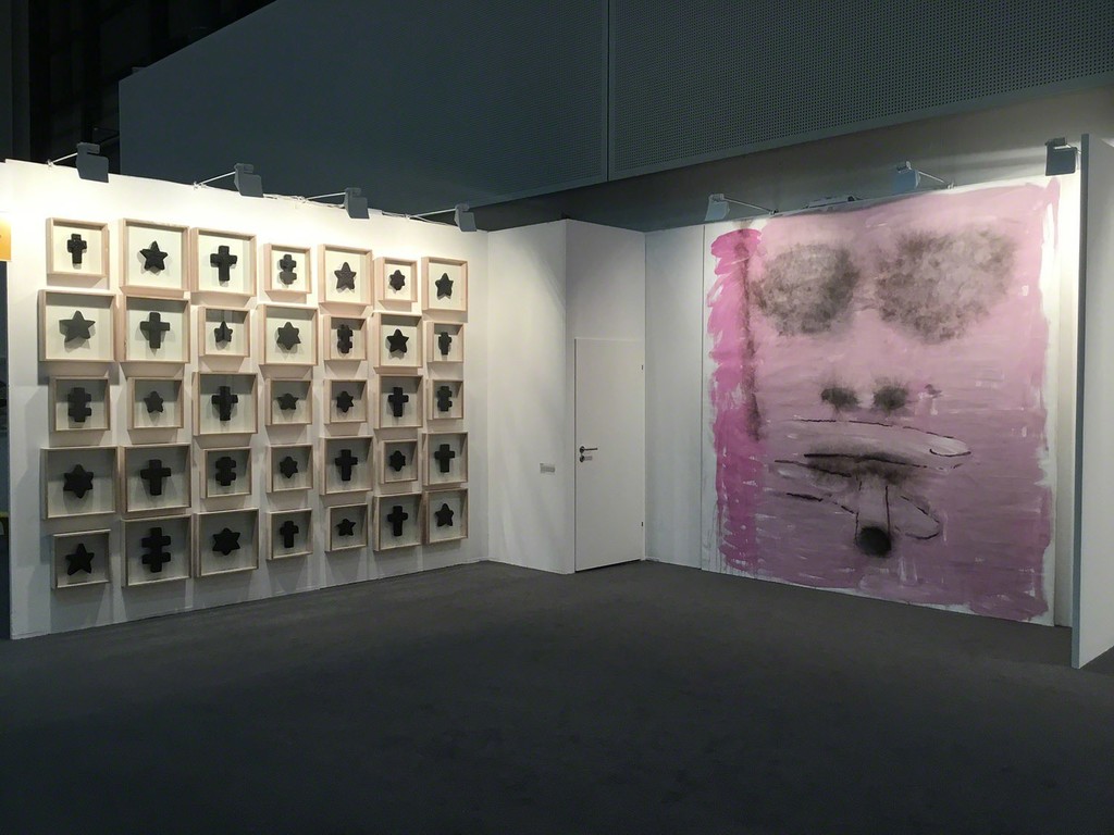 Objects' installation CREMATES (2017) by Česlovas Lukenskas on the left and FAUST (2014) by Jonas Gasiūnas on the right. Objects' installation CREMATES (2017) by Česlovas Lukenskas on the left and FAUST (2014) by Jonas Gasiūnas on the right.
