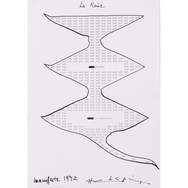 Henri Chopin, ‘La Raie’, 1972, PIASA