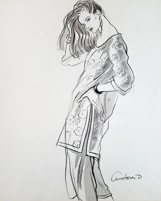 Antonio Lopez, ‘Female with Hand in Hair’, ca. 1980, Robert Funk Fine Art