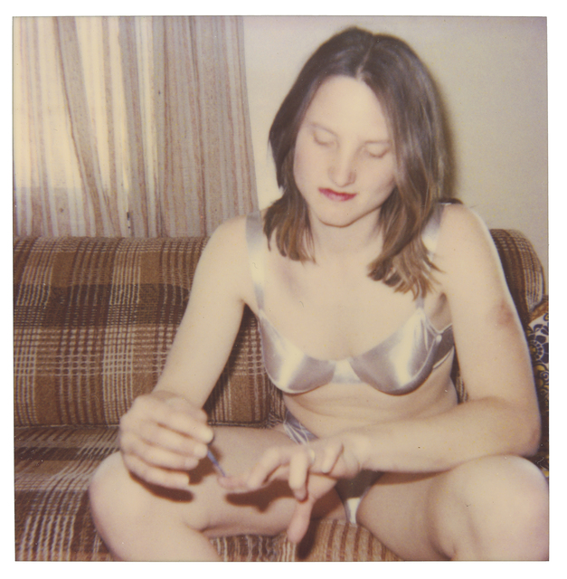 Stefanie Schneider, ‘Kirsten doing her Nails’, 1999, Photography, Digital C-Print based on a Polaroid, not mounted, Instantdreams