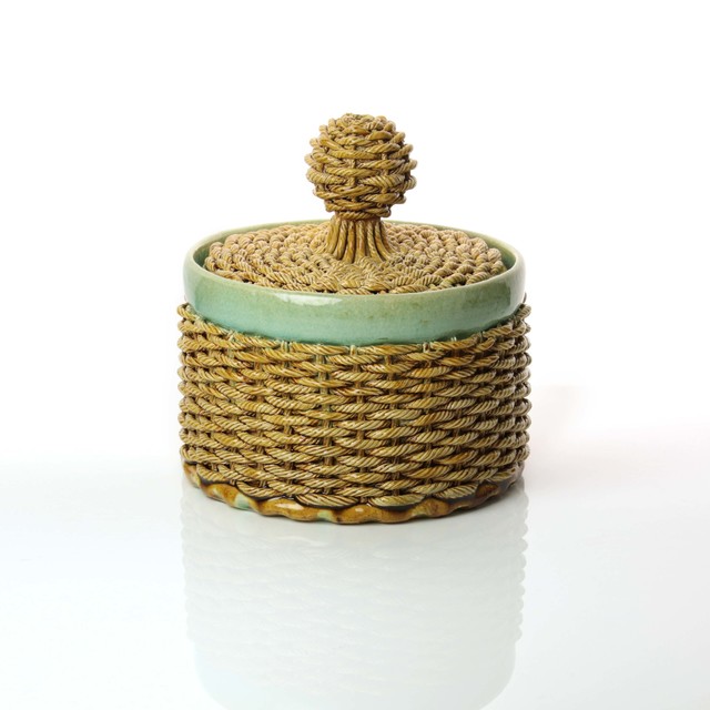 Kate Malone, ‘Lidded Woven Jar’, 2018, Adrian Sassoon