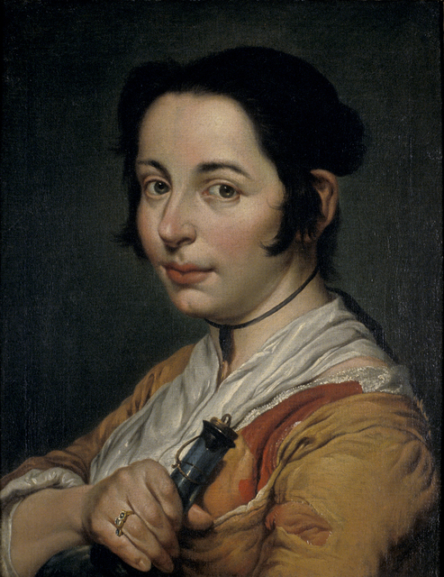 Giacomo Ceruti, ‘Young Peasant Woman Holding a Wine Flask’, 1737, Blanton Museum of Art