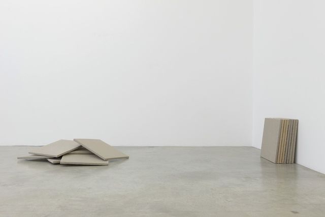 Claude Rutault, ‘de-finition/method from stack to stack, tenth theme: two rows / dé-finition/méthode de pile en pile, dixième thème : de(ux) rangées’, 1989-1990, Painting, Paint on canvas, Perrotin