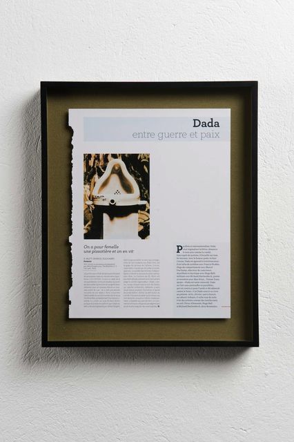 Saâdane Afif, ‘FA.0111’, 2008, Drawing, Collage or other Work on Paper, Torn out page from book, magazine or other written document, framed, Xavier Hufkens